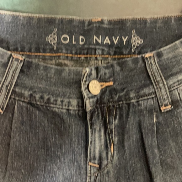 *RARE* VINTAGE NWT OLD NAVY SIZE 2 PLEATED CUFFED DENIM JEANS - Picture 5 of 9